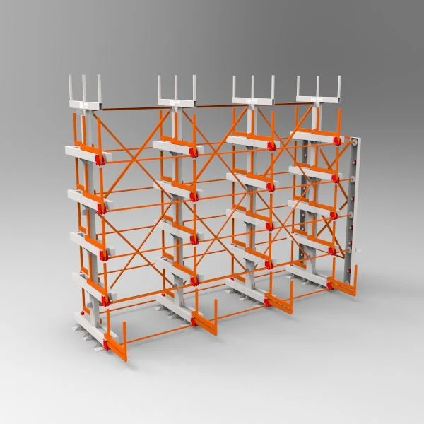 Raft cantilever cu rulare pe 5 niveluri